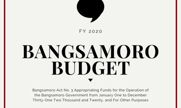 Budget in Brief: The FY2020 Bangsamoro Budget