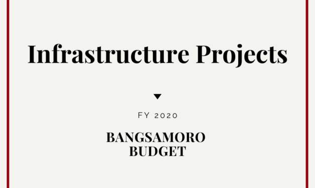The Region’s Infrastructure Projects for 2020: The FY2020 Bangsamoro Budget