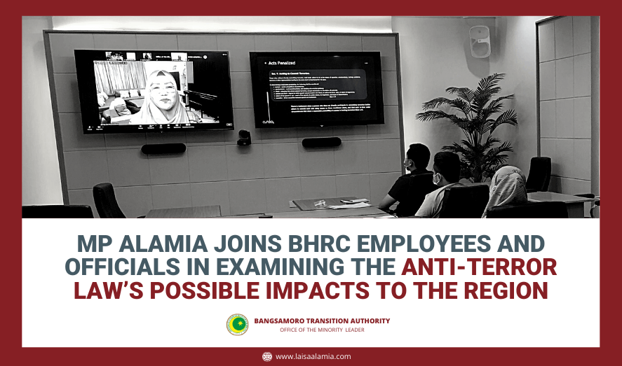 MP Alamia Joins BHRC employees and officials in Examining the Anti-Terror Law’s Possible Impacts to the Region