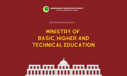 #BARMMBudgetWatch: Ministry of Basic, Higher and Technical Education