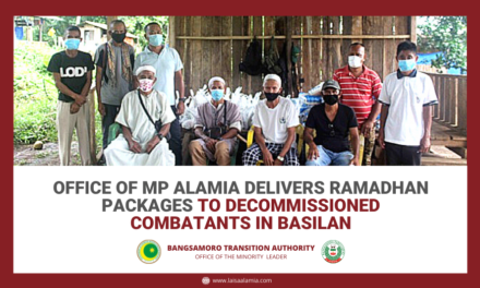 Office of MP Alamia delivers Ramadan Packages to decommissioned combatants in Basilan
