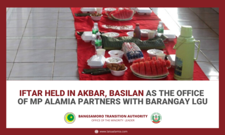 Iftar held in Akbar, Basilan as the Office of MP Alamia partners with barangay LGU