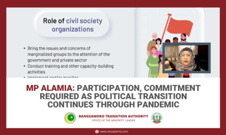 MP Alamia: Participation, commitment required as political transition continues through pandemic