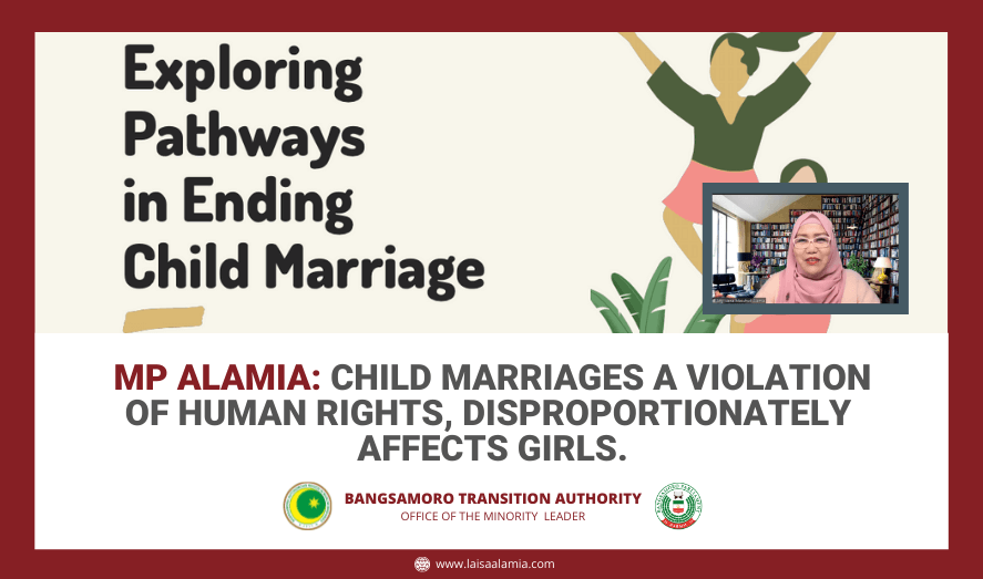 MP Alamia: Child marriages a violation of human rights, disproportionately affects girls.
