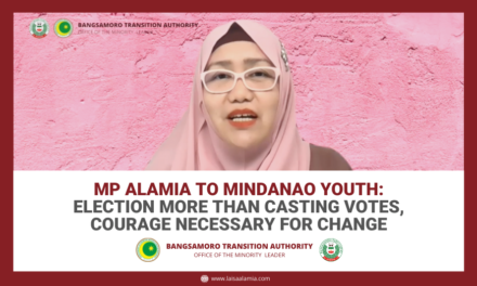 MP Alamia to Mindanao youth: Election more than casting votes, courage necessary for change