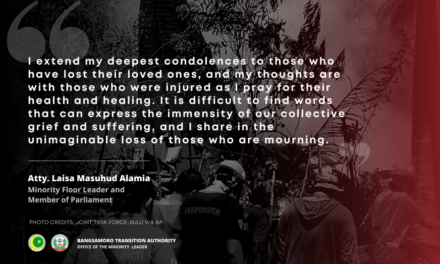 Minority Leader Atty.Laisa Masuhud Alamia’s Statement on the C-130 Crash in Patikul, Sulu
