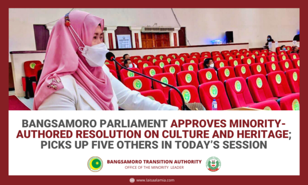 Bangsamoro Parliament approves minority-authored resolution on culture and heritage; picks up five others in today’s session