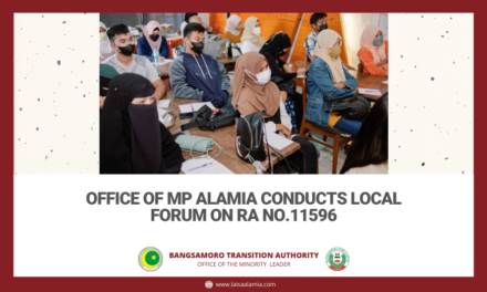 Office of MP Alamia Conducts Local Forum on RA No.11596