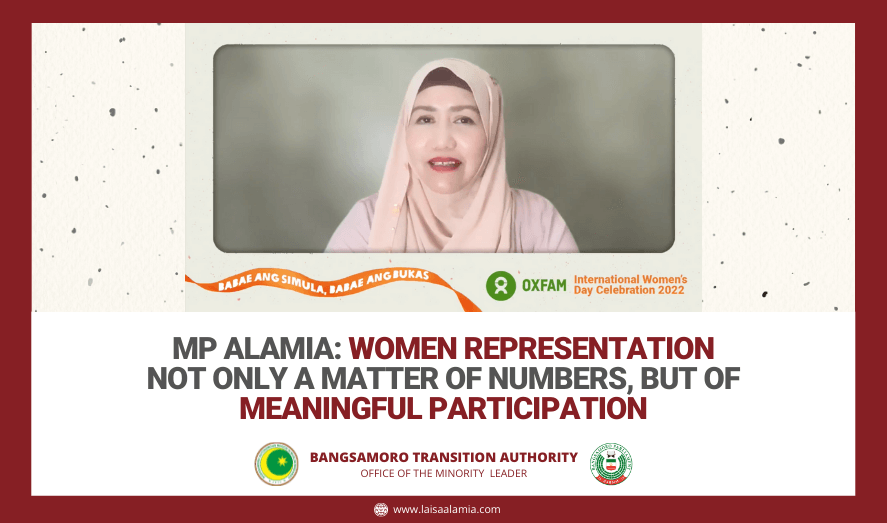 MP Alamia: Women representation not only a matter of numbers, but of meaningful participation