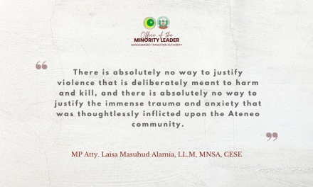 Statement of MP Laisa Alamia on the shooting incident at Arete Ateneo