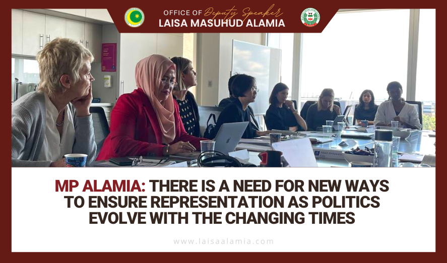 MP Alamia: There is a need for new ways to ensure representation as politics evolve with the changing tims