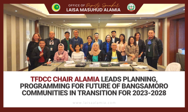 TFDCC Chair Alamia leads planning, programming for future of Bangsamoro communities in transition